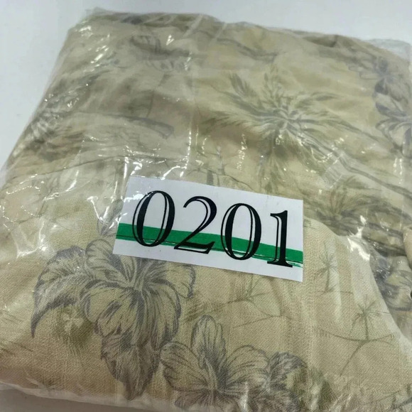 Paradise Coves Button Down Short Sleeve Silk shirt Mens L hawaiian 0201 - Picture 6 of 6